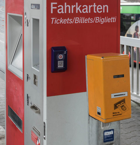 Entwerten eines Tickets in Deutschland