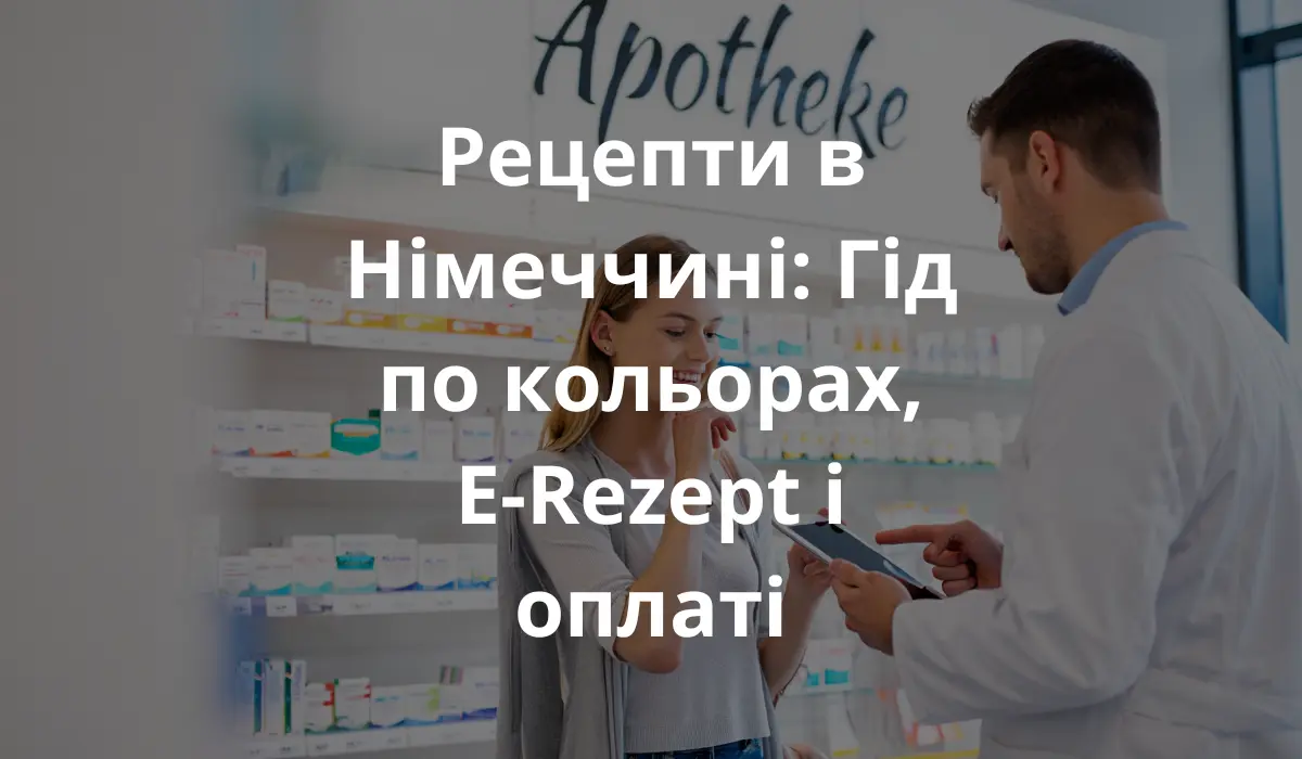 Foto des Innenraums einer deutschen Apotheke, auf dem ein Apotheker einem Kunden ein elektronisches Rezept auf einem Tablet übergibt. Man sieht Regale mit Medikamenten, eine saubere, moderne Umgebung und deutsche Schilder. Helles Tageslicht, professionelle und freundliche Atmosphäre.