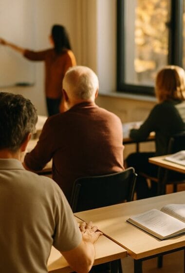 Интеграционный курс в Берлине: слушатели на уроке немецкого